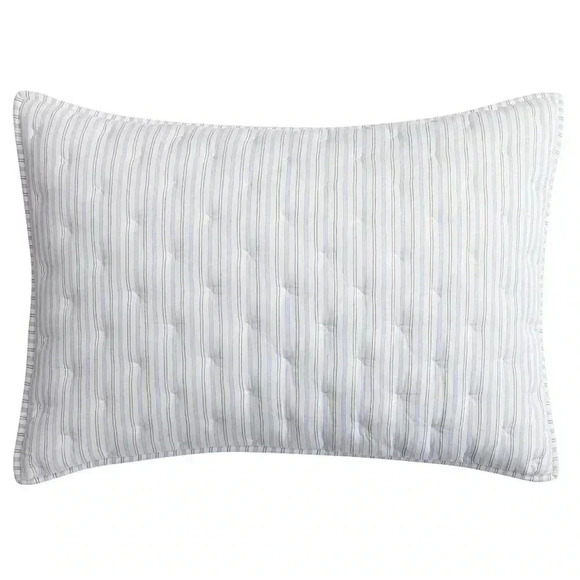 Pillow Cover New Carter Striped Quilted Pottery Barn Standard Size - Picture 2 of 3